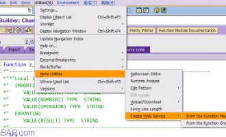 SAP Webservice实例教程