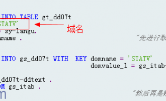 如何取域值 （当一些业务需要的值只有数字或者字母时 ，汉字描述在域里面）