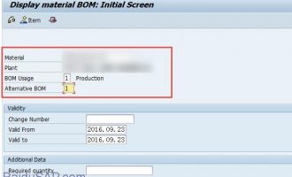 如何读取可配置物料BOM类下的组件(CACL_CLASS_READ_ALLOCATIONS_TD)