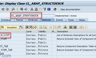 [代码]如何取得表/结构的列名字(cl_abap_structdescr)