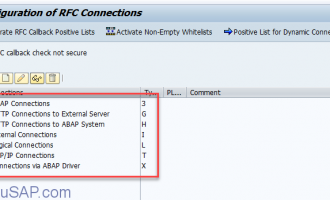 SM59远程连接(RFC connection)类型含义