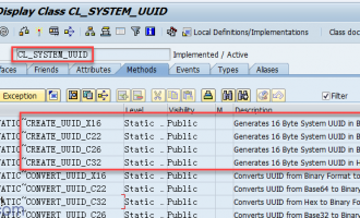 如何创建,转换UUID[CL_SYSTEM_UUID]