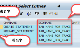 如何通过输入输出参数查找类方法[表SEOSUBCO]