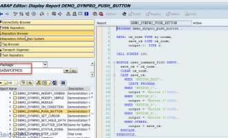 介绍一个ABAP demo包(package)[SABAPDEMOS]