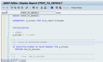 ABAP代码编辑器(ABAP Editor)中快捷键小结