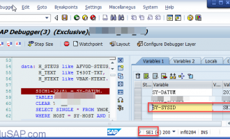 SAP系统名字保存在系统表量SY-SYSID中