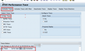 如何使用ST05查看ABAP SQL语句使用的secondry index