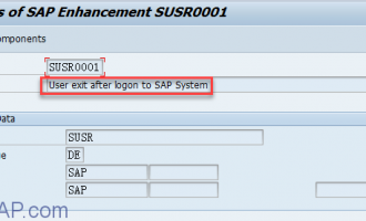 SAP用户登录增强SUSR0001