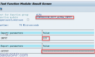 如何添加前导零(leading zero)- CONVERSION_EXIT_ALPHA_INPUT