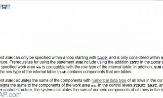 如何在Loop循环中使用SUM对金额或数量字段进行合计